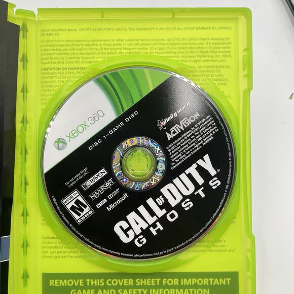 Call of Duty Ghosts - Xbox 360 - Complete CIB - Excellent Condition - Picture 6 of 7